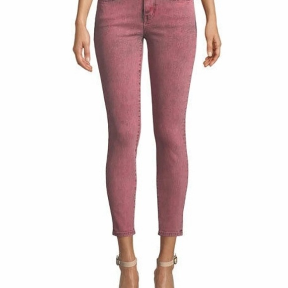 Current/Elliott Pink Acid Wash Mid Rise Skinny Jeans-NWT - Picture 5 of 11